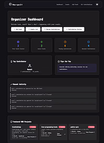 MergeIt: Open Source Contribution Platform Development