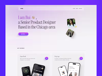 Portfolio (CMS) website Design with Framer