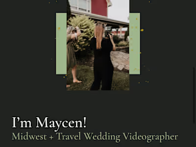 Website Design For Wedding Videographer