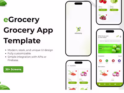 Grocery Delivery App - Template App