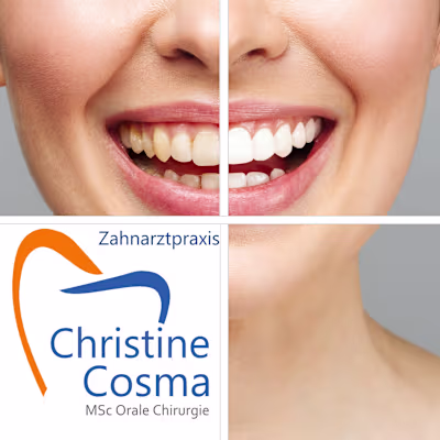 Dental Elegance on Display: Window Graphic for Christine Cosma