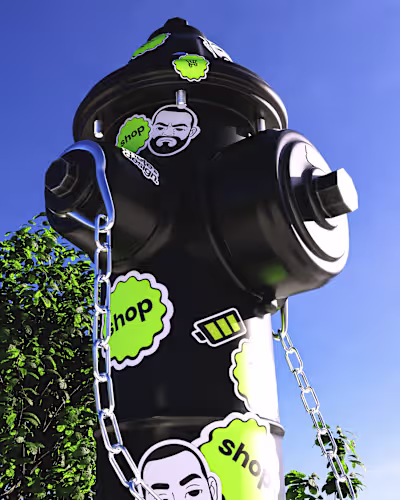 Fire Hydrant with Brand Identity