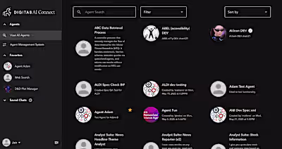 Front-End Development for Digitas AI Platform