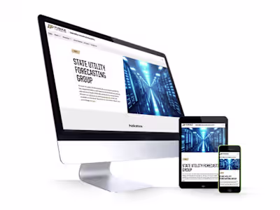 Purdue State Utility Forecasting Group-Wordpress website design