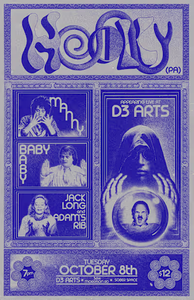 Hooky at D3 Arts – Show Poster Design