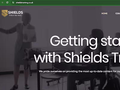 Empowering Learning: Shields Training's Dynamic Online Platform 
