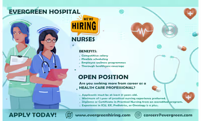 Staff Recruitment for EVERGREEN HOSPITAL