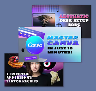 YouTube Thumbnail Designs