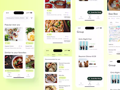 YUUM App Design for Vegans and Vegetarians