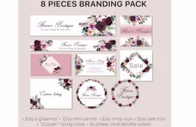 Premium Etsy Branding Kit with Logo