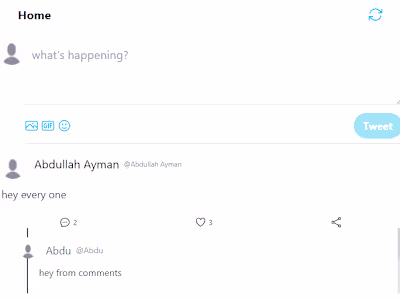 Twitter clone