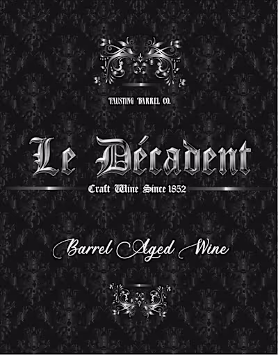 Le Decadent (Wine Label) :: Behance