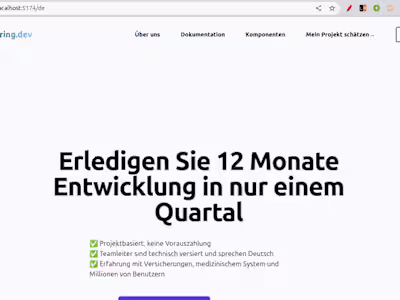 An Efficient Landing Page for Pairing Company