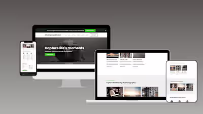  desgn or redesign  wix website for personal  photography 