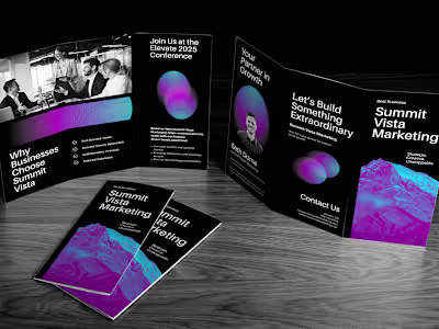 Excited to share this mockup brochure design for Summit Vist...