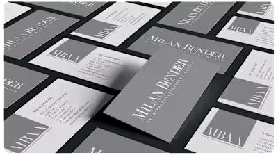 Milan Bender & Associates // Visual Design and Logo