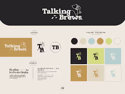 Talking Brews Co. Branding Board