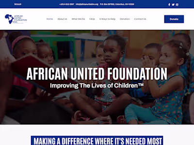 African United Foundation Website