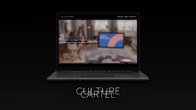 Culture Cartel - Website (Framer)