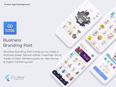 Business Brand Post Maker in Flutter