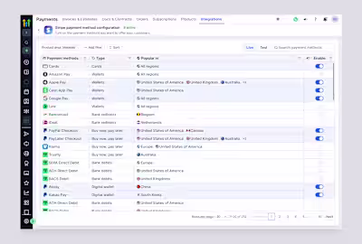 A good SaaS payments UI