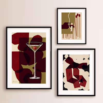 Vintage-Inspired Abstract Prints