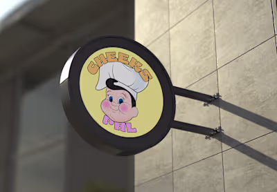 Visual Brand Identity for Cheeks Restaurant