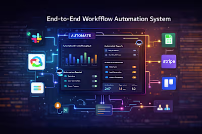 End-to-End Workflow Automation System
I designed