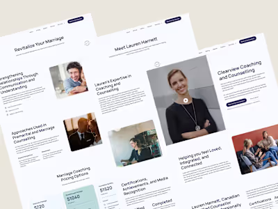 Clearview Coaching & Counselling Website Redesign