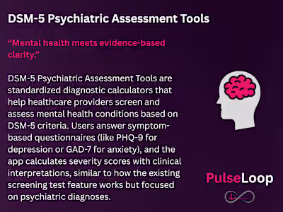 DSM-5 Psychiatric Assessment Tools