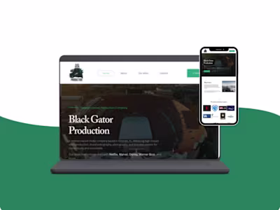Website Deveopment For blackgatorproduction Company