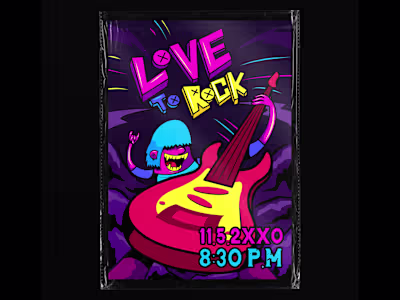 Love to Rock Poster