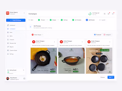 Campaigns Page Design