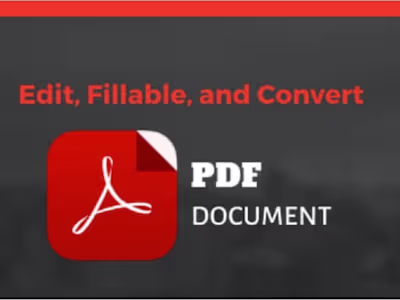 I will convert pdf to word,excel,powerpoint,pdf conversion,typin
