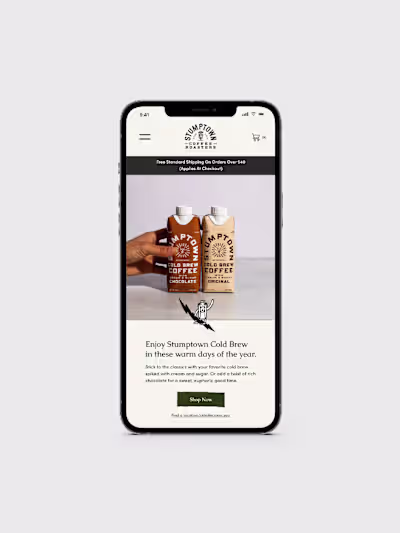 Stumptown Coffee Roasters – Website Redesign