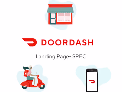 DoorDash Landing Page- Spec