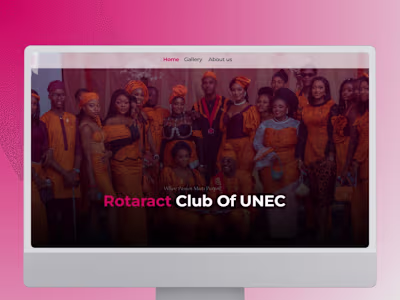 Development of Basic Framer Website for Rotaract UNEC