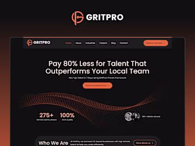 Website Redesign for a Head-hunting and Recruitment Agency