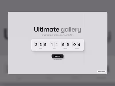 Custom countdown timer