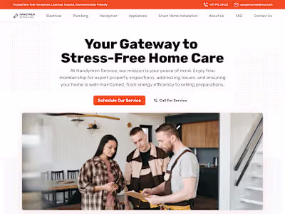 Handymen Landing Page