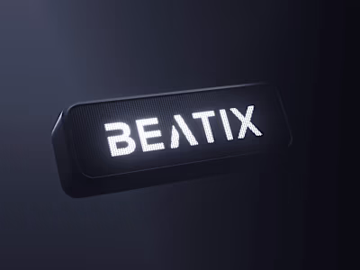 3D BEATIX Bluetooth Speaker Product Design