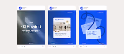 Brand Identity & Social Media for a Sports Coaching App | Rewind