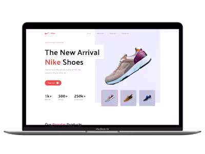 Nike Shoes Landing Page