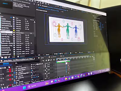 Motion graphics Music video