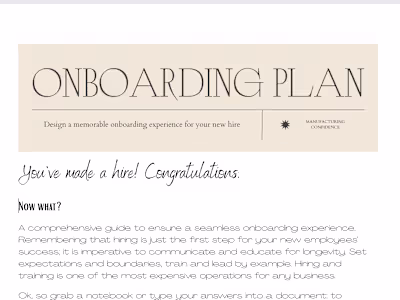 Onboarding Guide