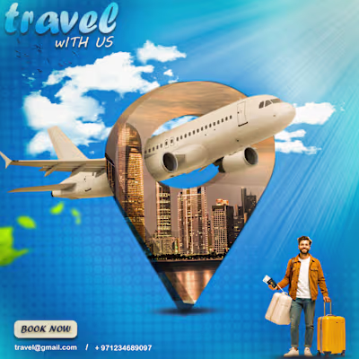 Social media advertisement for travel