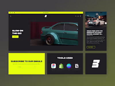 E-commerce Evolution for Unique Car Accessories: Website Design