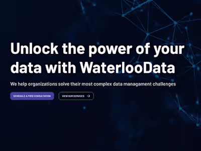 WaterlooData Website Redesign and Re-platform