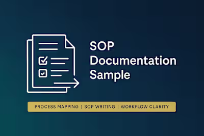 SOP Documentation Sample – Real Case Demonstration