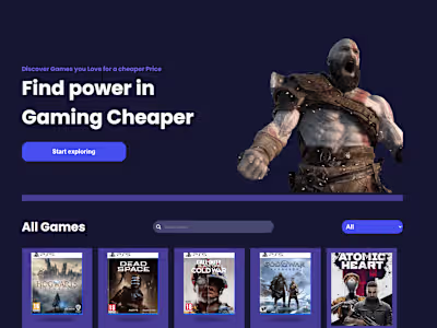 Created MarketPlace For Games